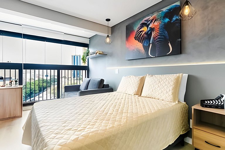 Studio 901 ao lado do Allianz Parque