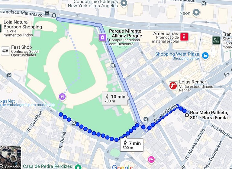 Studio 915 Alto Padrão ao lado do Allianz Parque